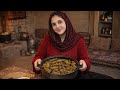Rural Life in the Plains of Iran | Cooking Traditional Stuffed Grape Leaves with Fresh Garden Herbs