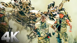 Soldiers Vs Scorponok In The Desert  Transformers  Clip  4k