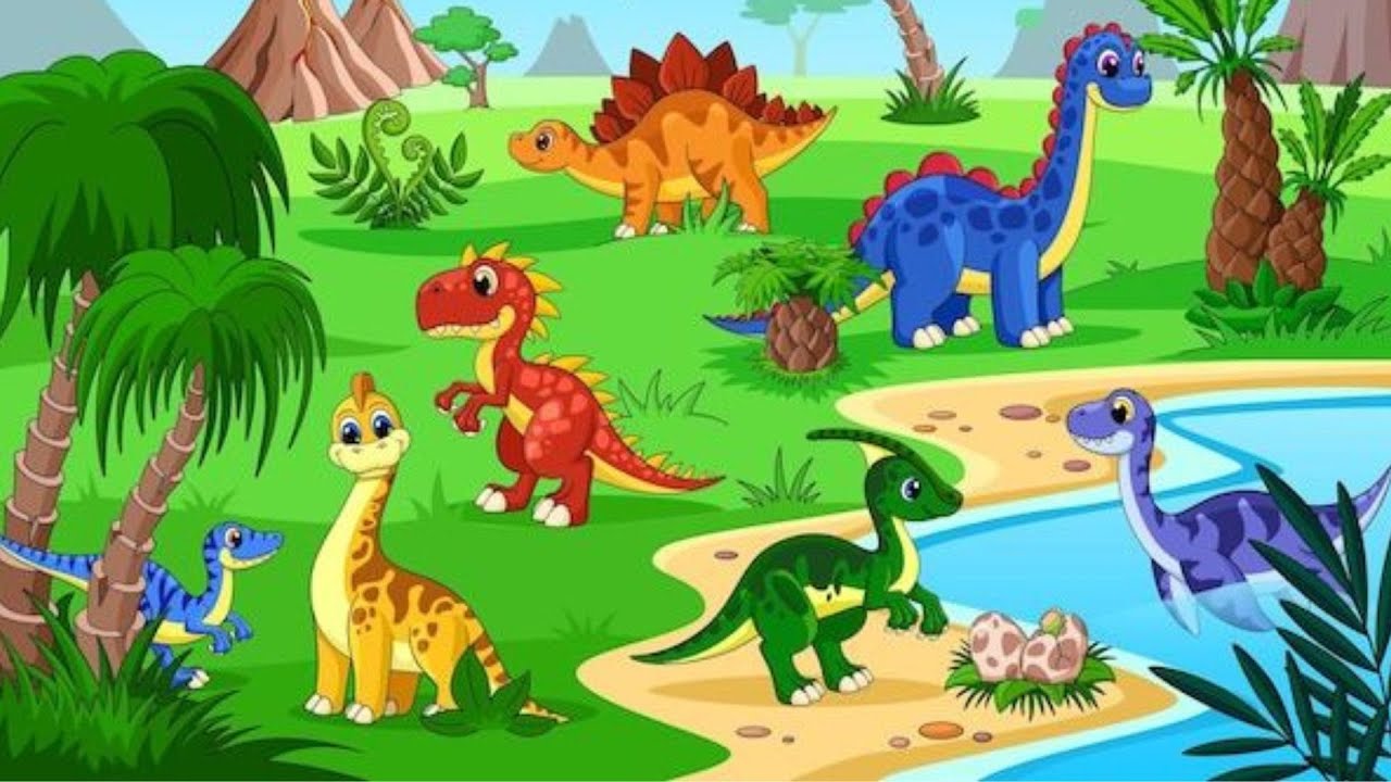 Enzo em uma aventuras de Dinossauros| desenho infantil de dinossauros ...