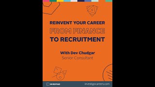 Reinvent Your Career At Investigo With Dev Chudgar
