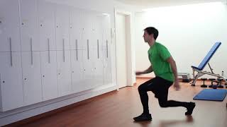 Lunge with Hop Front Leg