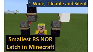 Bedrock: Smallest RS NOR Latch (one wide, tileable and silent)