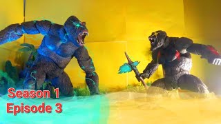 Kong vs. Skar King, Season 1 Episode 3, an epic battle stop motion.