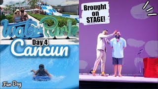 DAY 4: Water Park The Grand Cancun, HILARIOUS Hiram Brought on Stage + MORE! | BABYMOON TRAVEL VLOG