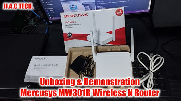 Mercusys MW301R 300Mbps Wireless N Router - Unboxing & Demonstration