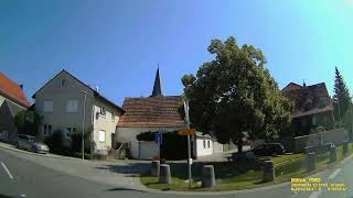 D Lindflur. Markt Reichenberg. Landkreis Würzburg. Ortsdurchfahrt. August 2024