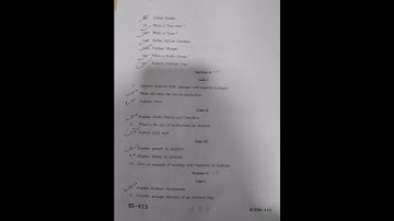 mgsu , M.sc(Computer Science) sem. 4th , Android Programming , 2023 Exam paper.