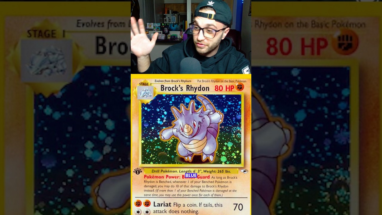 pokemon drowzee card value CGC 5.5 Brock's Rhydon Holo (Graded Card) – Phurion main image 1