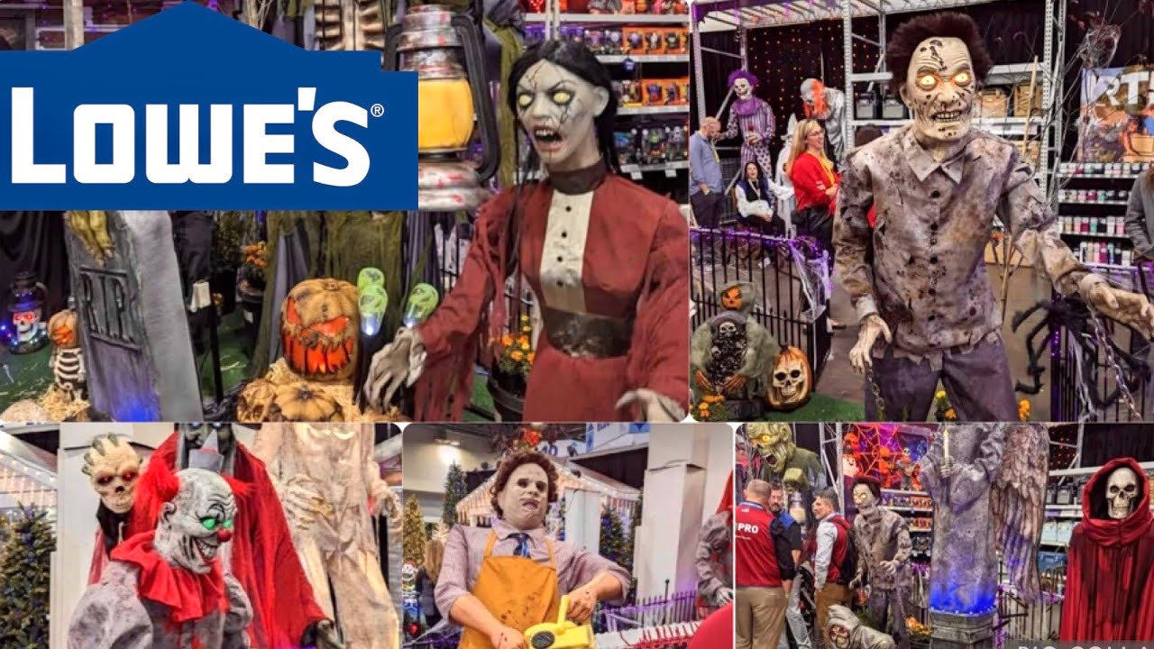 Lowes Halloween 2023🎃 in store Animatronics + decor + inflatables