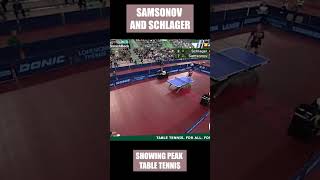 Samsonov And Schlager SHOWING PEAK TABLE TENNIS! #shorts #tabletennis
