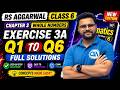 🔥 Class 6 RS Aggarwal || Whole Numbers || Ch 3 Ex 3A Q1–Q6 || New Edition