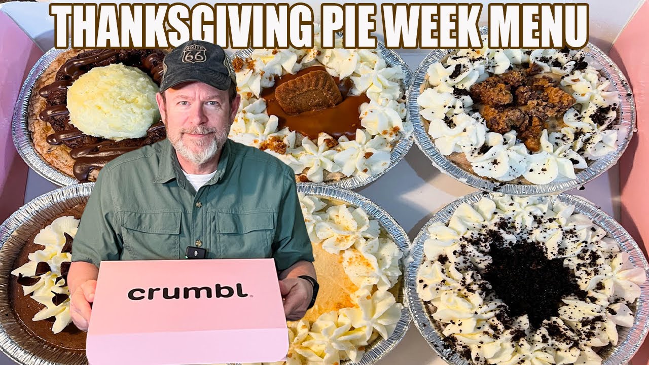 Меню пирогов на неделю Дня благодарения с раскрошенным печеньем