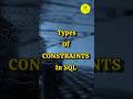 constraints in SQL in Telugu part 2| SQL tutorial Techy Miki| #shorts #shortsvideo #sql #techymiki