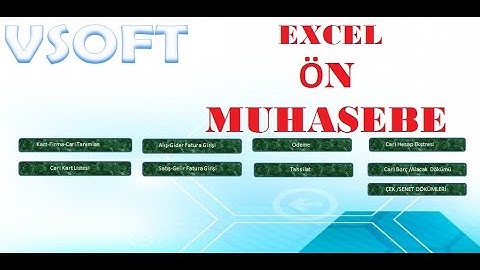 Excel de Ön Muhasebe Tutmak (indirme Linki Açıklamada)