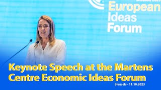 Keynote Speech at the Martens Centre Economic Ideas Forum - 11th October 2023