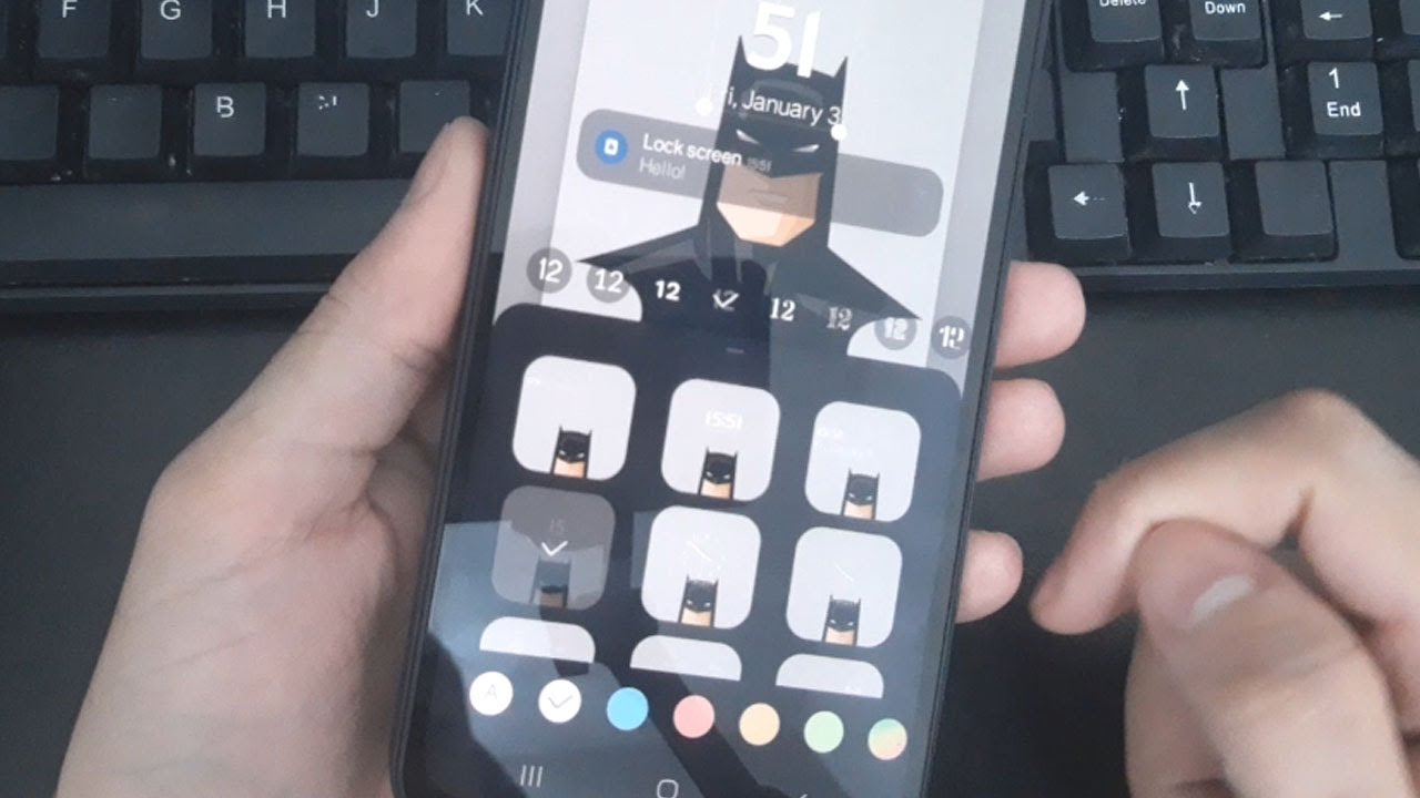 How To Change Lock Screen Clock Style On Samsung GALAXY Devices - YouTube