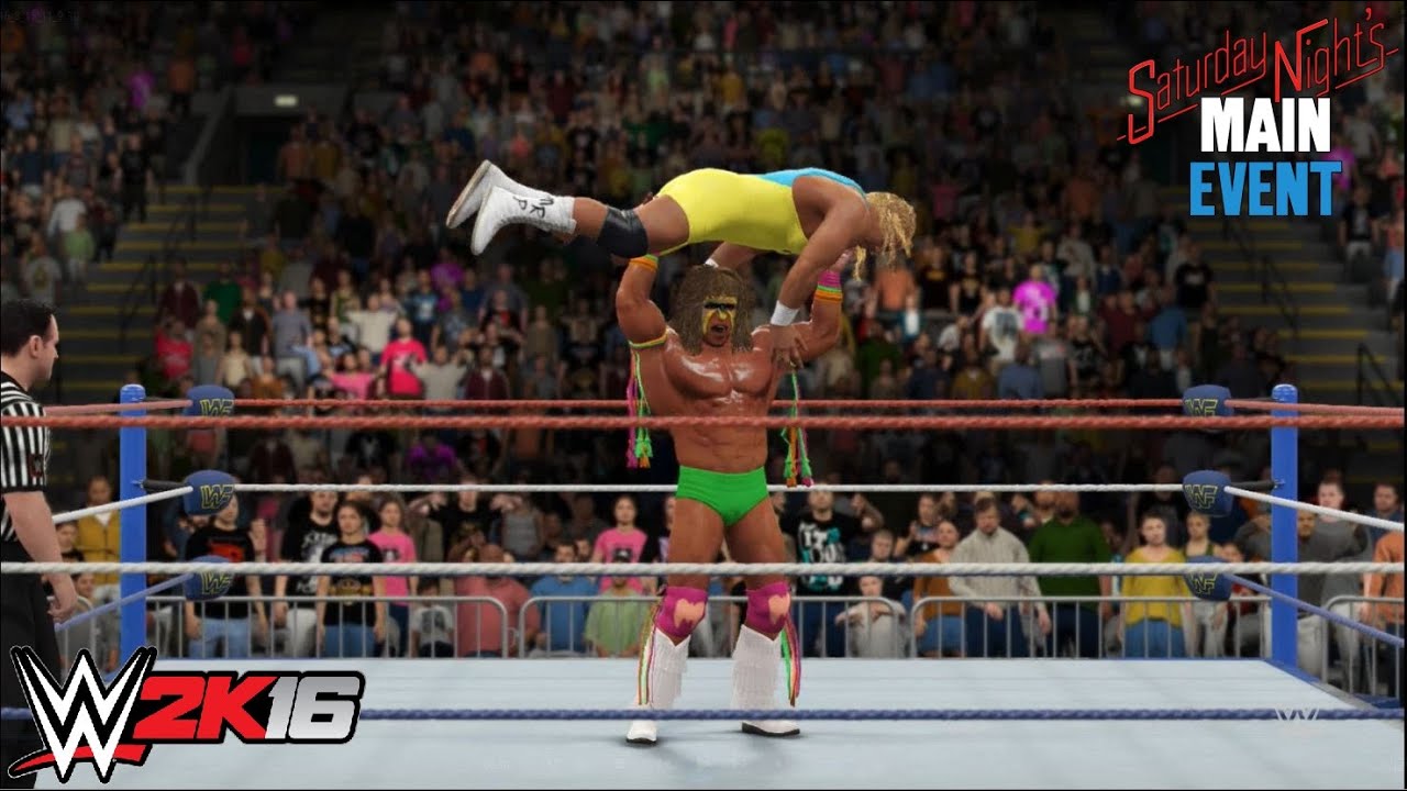 WWE 2k16 - Ultimate Warrior vs. Mr. Perfect: IC Championship | PS4 Gameplay
