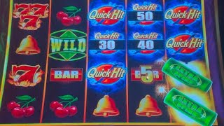 THREE FEATURES ACTIVE! 58X Win on Quick Hits! $15 Bet!