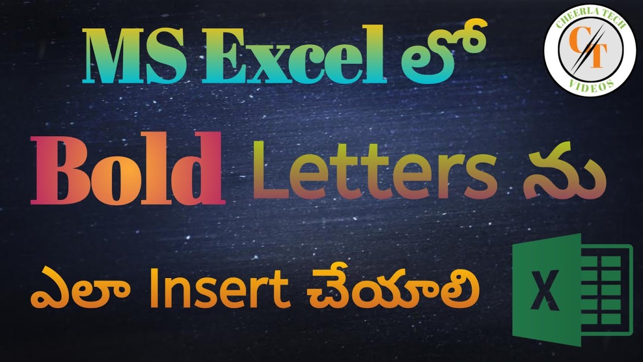 Excel Pattern Letters Discover 5 GENIUS Ways to Make Bold Letters in Excel - YouTube