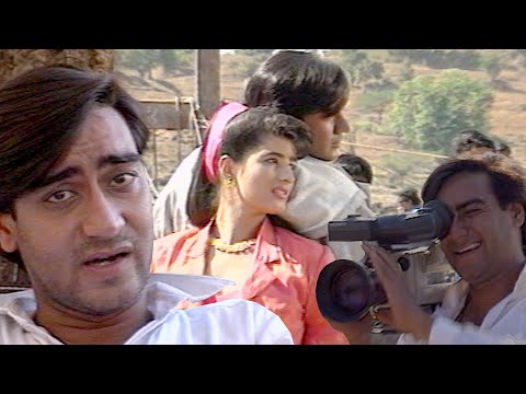 "Jaan" (1996) On-Location | Ajay Devgn, Twinkle Khanna | Flashback Video