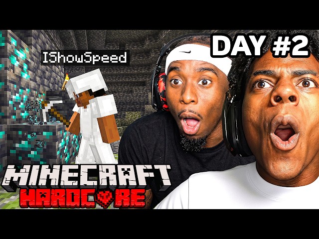 MINECRAFT HARDCORE ALL BOSSES DAY 2 🍄🔨🧟‍♂️ft. KaiCenat Video Thumbnail