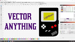 Vectorize Anything Using Shapes And The Node Editing Tool Lightburn Software Laser Vector Svg