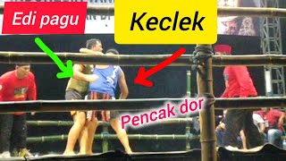 Pencak Dor tradition in Wates, Kediri 🔥 Edi Pagu vs. Keclek
