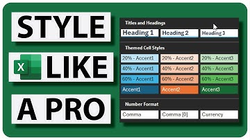 Create Beautiful Excel Tables with Cell Styles! Excel Format Tutorial