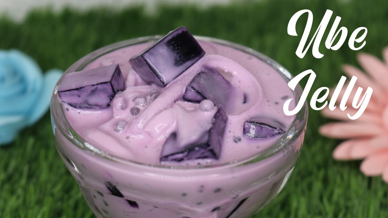 CREAMY UBE JELLY SALAD!! Sobrang Sarap! Easy Dessert Recipe With Less
