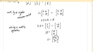 Lesson 8.2 Operations with Matrices