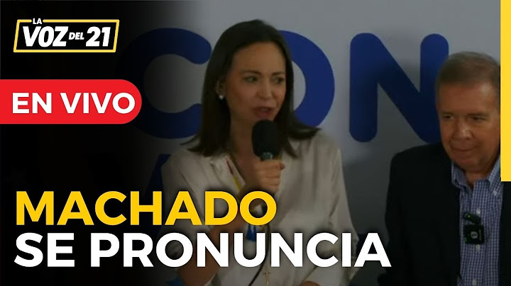 🔴EDMUNDO GONZÁLEZ y MARÍA CORINA MACHADO ofrecen una conferencia de prensa.