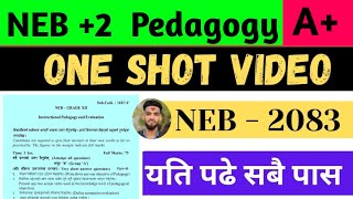 CLASS 12 INSTRUCTIONAL PEDAGOGY AND EVALUATION Question Paper New Course - 2083 || fix questions