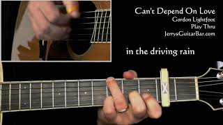 Gordon Lightfoot Can&#39;t Depend On Love Acoustic Guitar Play Thru