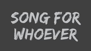 The Beautiful South - Song For Whoever (Lyrics)