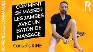 Massage sportif de récupération des jambes après le sport