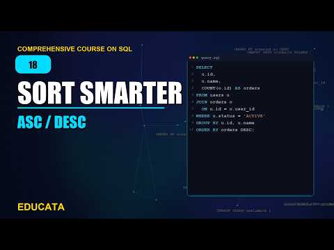 18. Sorting Data with ORDER BY
