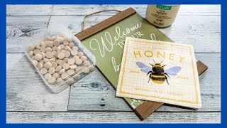 Bee Decor DIY || Napkin Decoupage || Just 1 Cute Craft