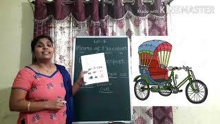 EVS Class I Lesson 7 Means of Transport Module 1