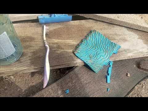 Шпатель для имитации рисунка дерева. Испытания - YouTube