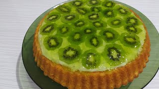 Tart Kalıbında Ki̇vi̇li̇ Pasta Muhteşem Lezzetlerim