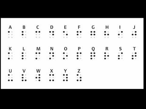 Video: Braille alphabet - alphabet for the blind