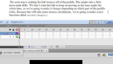 Tutorial Flash CS4: Create a Brick Breaker Game in AS2- part2