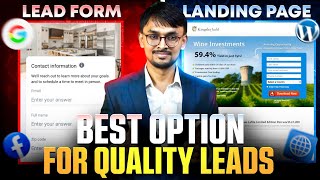 Lead Form vs Landing Page | Beginners Guide to Lead Generation | Marketing Tips for More Leads