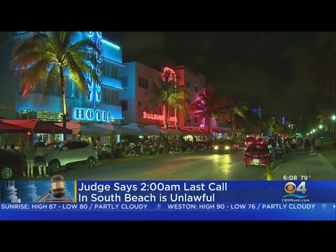 Judge Rules New Miami Beach 'Last Call' Unlawful