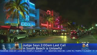 Judge Rules New Miami Beach 'Last Call' Unlawful