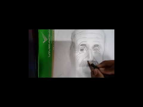 Albert Einstein /drawing/ covered /by Mysterious Art/ pls subscribe ...