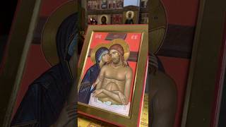 Weep Not For Me O Mother Painted Icon #shorts #icons