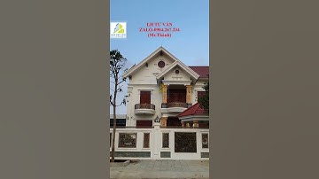 Khám phá mẫu biệt thự 2 tầng mái thái tân cổ điển lung linh tại góc phố đẹp nhất AZ423#shorts