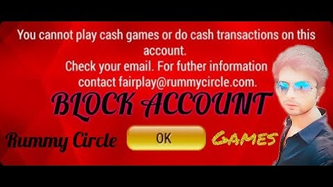 Rummy Circle Account Block,कैसे अनब्लॉक होगा?HINDI-रुमी सर्कल खाता ब्लॉक😂Full Guid In Hindi,Id Block