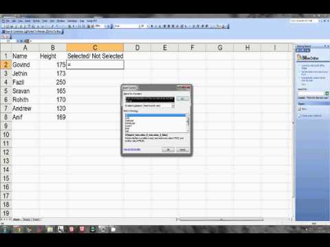 Govind's ICT Tutorials: #4 IF function in Spreadsheet